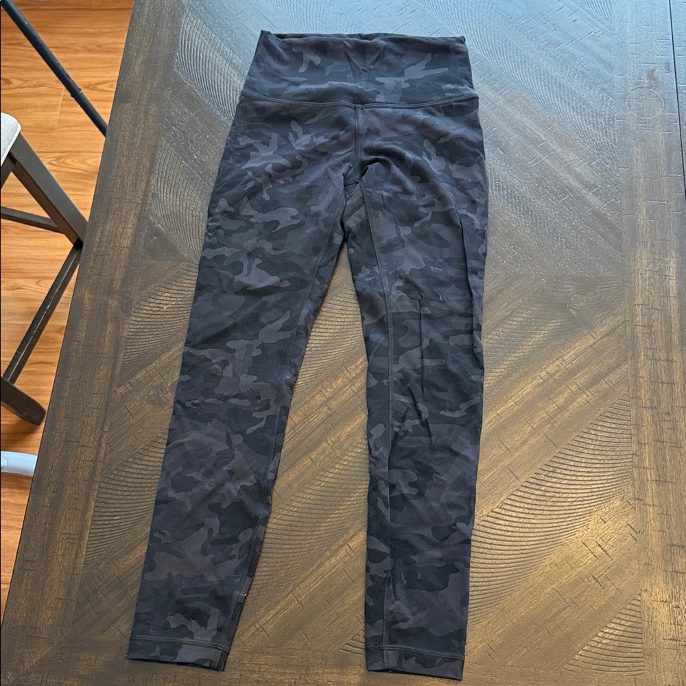 Lululemon 25” Black Army Fatigue Leggings - Size 6